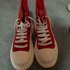 Alexander McQueen lightweight slick shoe size mens 9 red